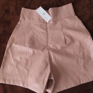 Never A Wallflower Women's Pink Matador Wide Leg High Waisted Shorts Size XS NWT